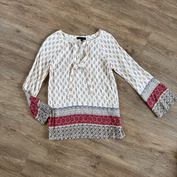 Women’s Sanctuary Mori long bell sleeve boho peasant tie blouse small‎ - Picture 3 of 9